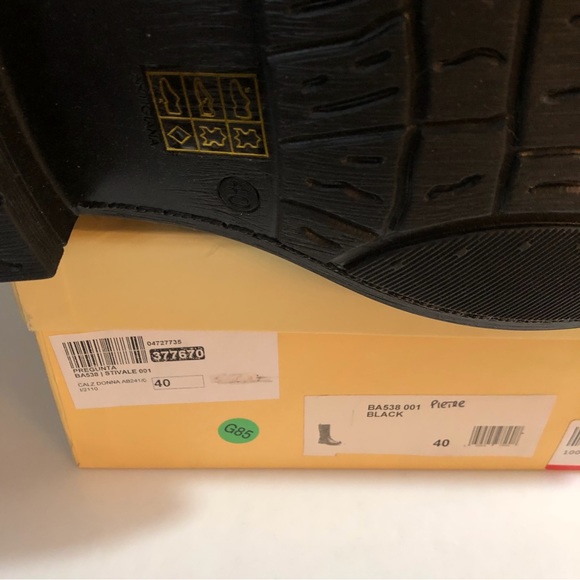 NEW Black Leather Motorcycle Men’s Boots Size 40 or Size 8/9 - Picture 3 of 10